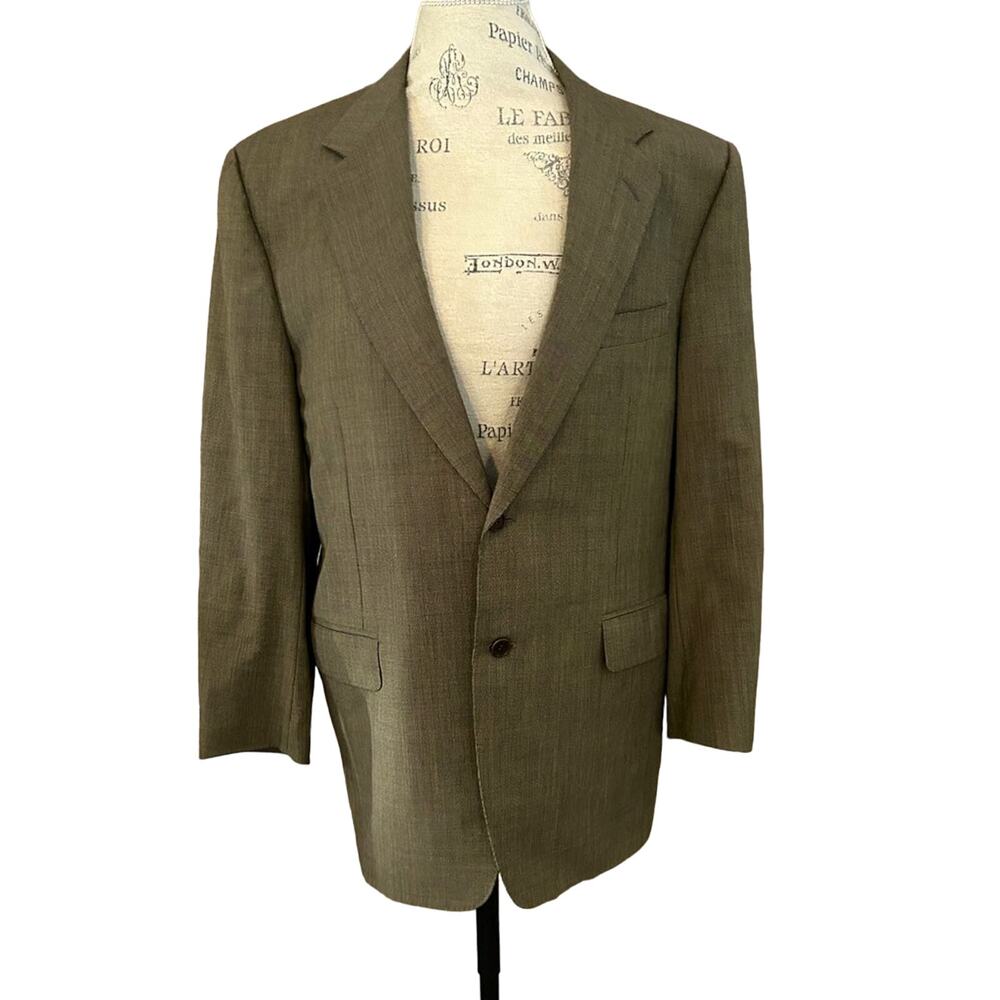 Vintage Canali wool brown men’s sports coat blazer size 44R made in Italy
